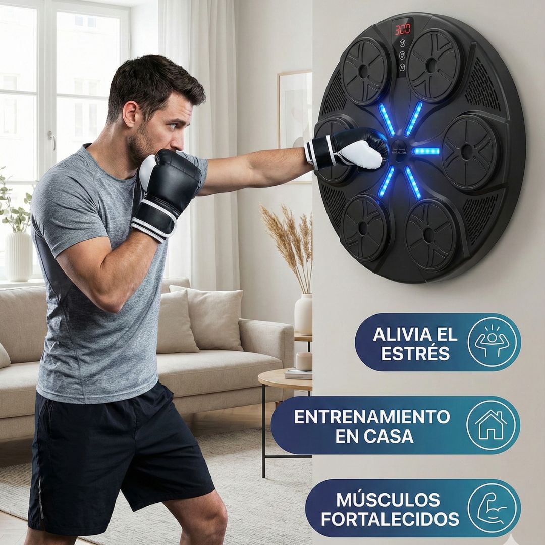 Máquina de Boxeo con Música Bluetooth + Guantes de Regalo