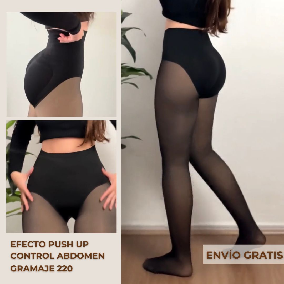 Medias Termicas 220 G con Push Up y Control Abdomen