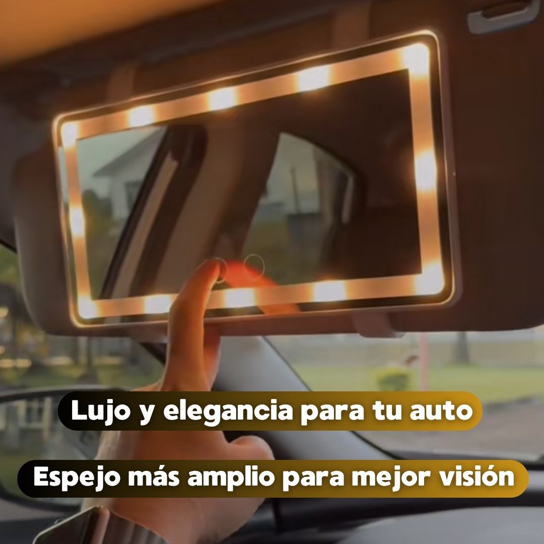 Espejo De Lujo LED Para Coche®