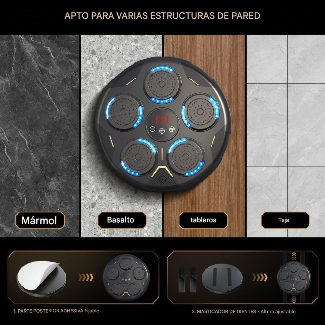 Máquina de Boxeo con Música Bluetooth + Guantes de Regalo