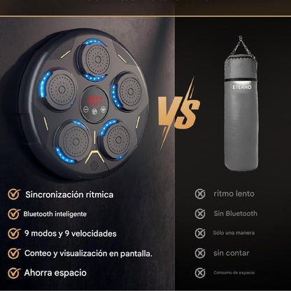 Máquina de Boxeo con Música Bluetooth + Guantes de Regalo