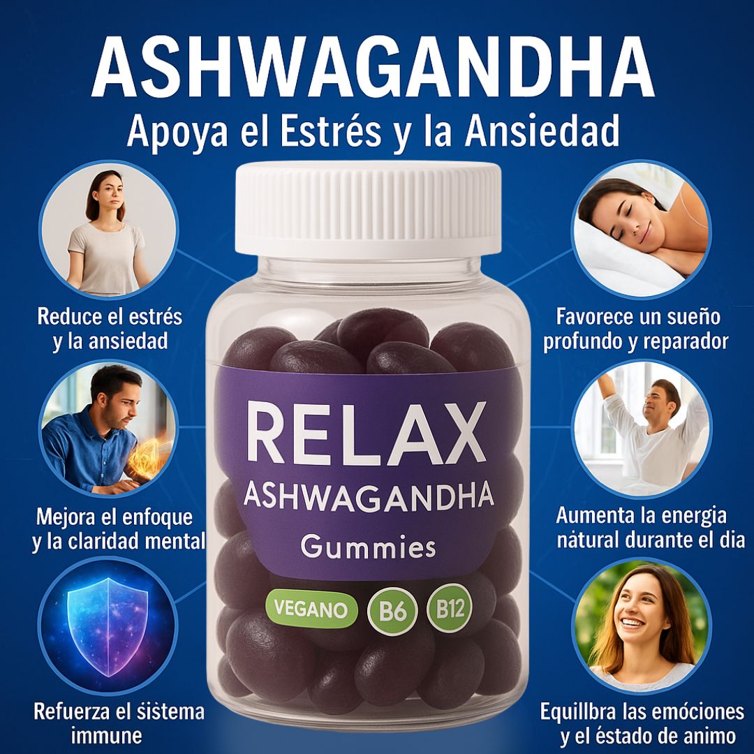 Ashwagandha Relax Gummies – Tu dosis diaria de calma natural