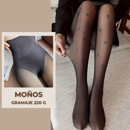 Medias Termicas 220 G con Push Up y Control Abdomen