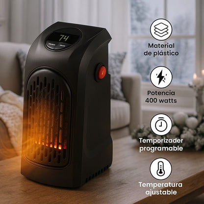 Mini Calefactor de Pared 400W™ – Calor rápido sin ocupar espacio