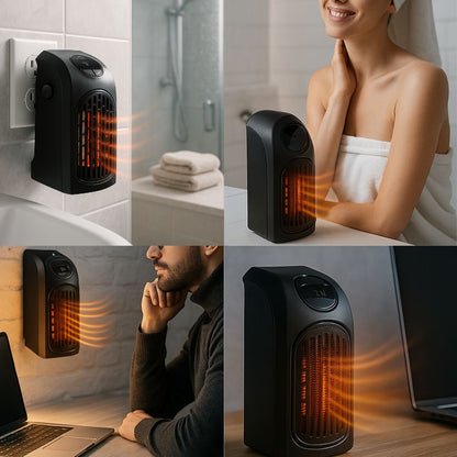 Mini Calefactor de Pared 400W™ – Calor rápido sin ocupar espacio