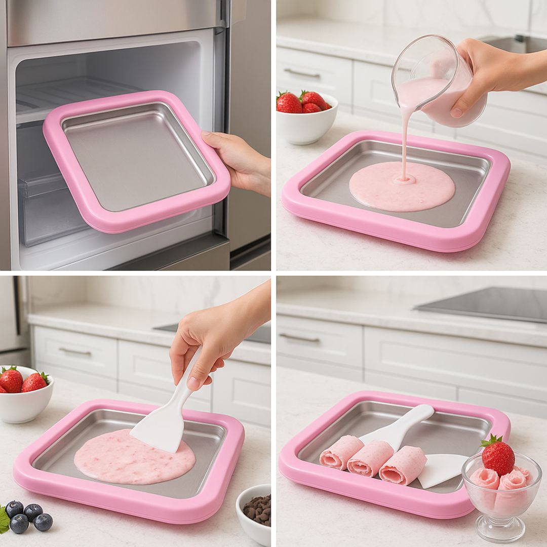 Máquina para Hacer Helados en Rollo