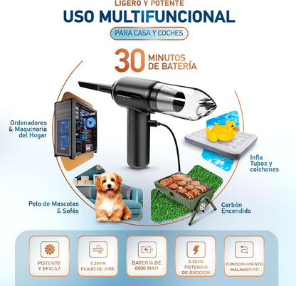 Aspiradora Portátil: Ligera y Potente